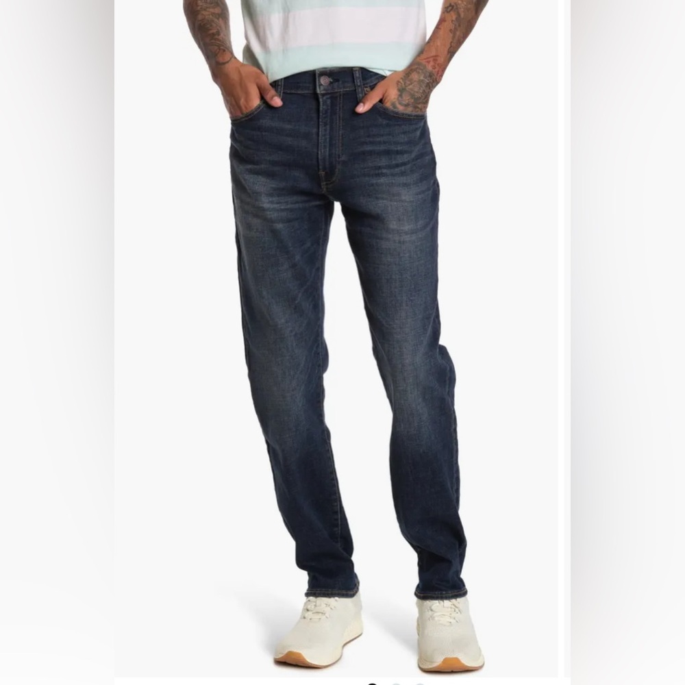 Lucky Brand Men's Dark Blue Straight Jeans